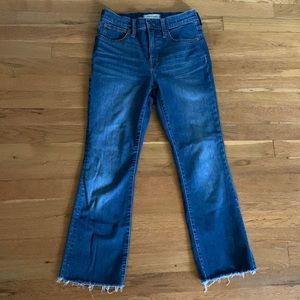 Madewell sz 26 Cali Demi Boot - destructed hem